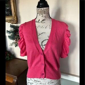 Allison Brittany Broadway NewYork Ruffle Cardigan